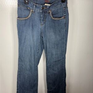 Stylish Blue Straight Leg Women's Jeans 235